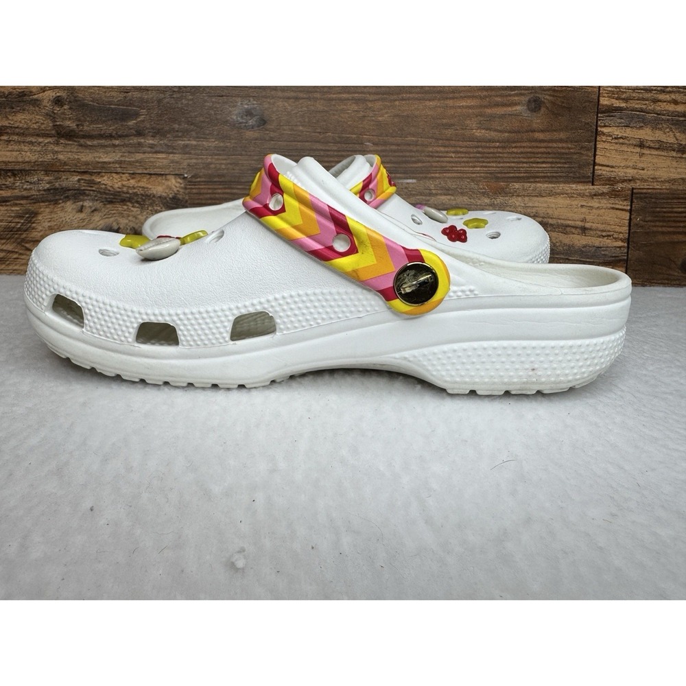 Crocs Classic Rainbow Festival‎ Vibes Womens 9 Men's 7 Clogs Shoes Summer Spring - Picture 4 of 9
